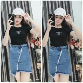 Áo thun thái thêu kèm hình thật