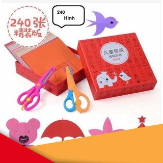 [GIẢM GIÁ] [Nhập TOYMAR giảm 10%] Bộ cắt giấy 240 tờ Tặng 2 kéo