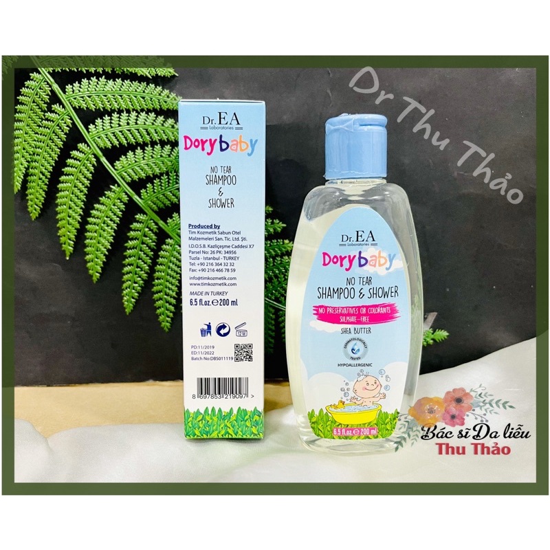 [200mL] SỮA TẮM GỘI TOÀN THÂN DR EA DORY BABY