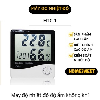 [Có Sẵn] Nhiệt Kế - Máy Đo Nhiệt Độ Độ Ẩm Không Khí Trong Phòng Tích Hợp Đồng Hồ Điện Tử 3361