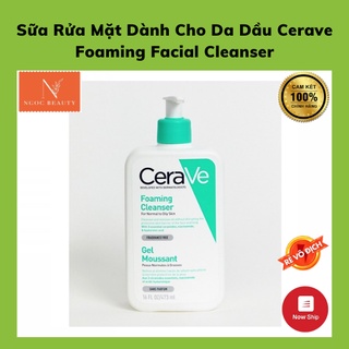 Sữa Rửa Mặt Cerave Foaming-Hydrating Facial Cleanser 437ml