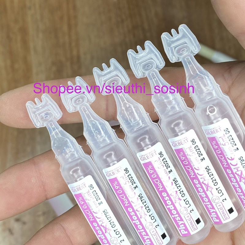 Nước Muối Sinh Lý Physiodose Pháp - Muối Hồng [Date 6/2023]