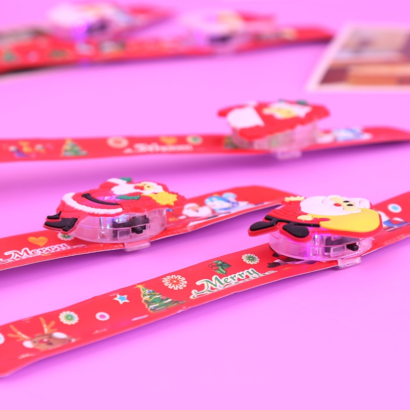 Đồng hồ đeo tay hình người tuyết hoạt hình có đèn LED