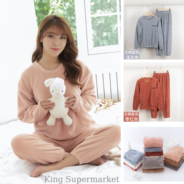 BỘ QUẦN ÁO NỈ BÔNG GIỮ ẤM, BỘ NỈ BÔNG GIỮ NHIỆT MÙA ĐÔNG MỀM MẠI, KHÔNG GAY NGỨA