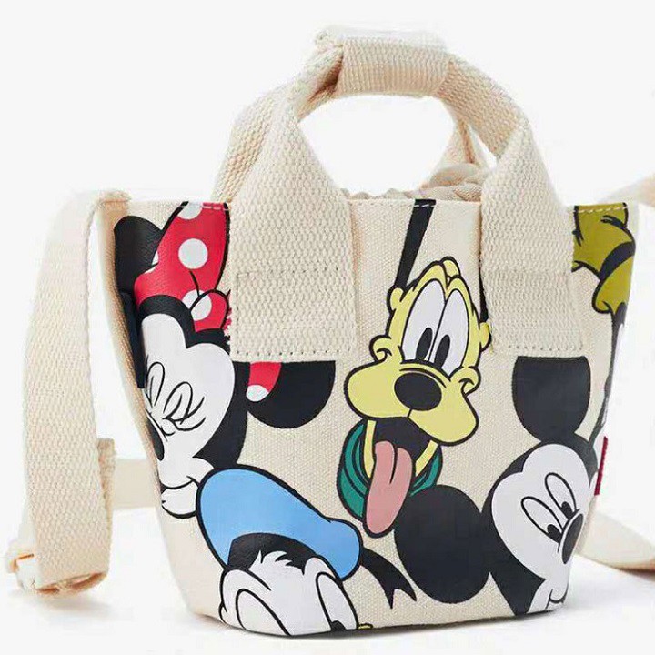 Túi Xách Nữ Họa Tiết Mickey Hàng Xuất Dư Xịn