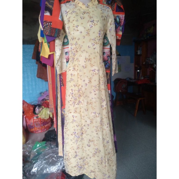 Áo dài nhí 4 tà voan ép giá rẻ