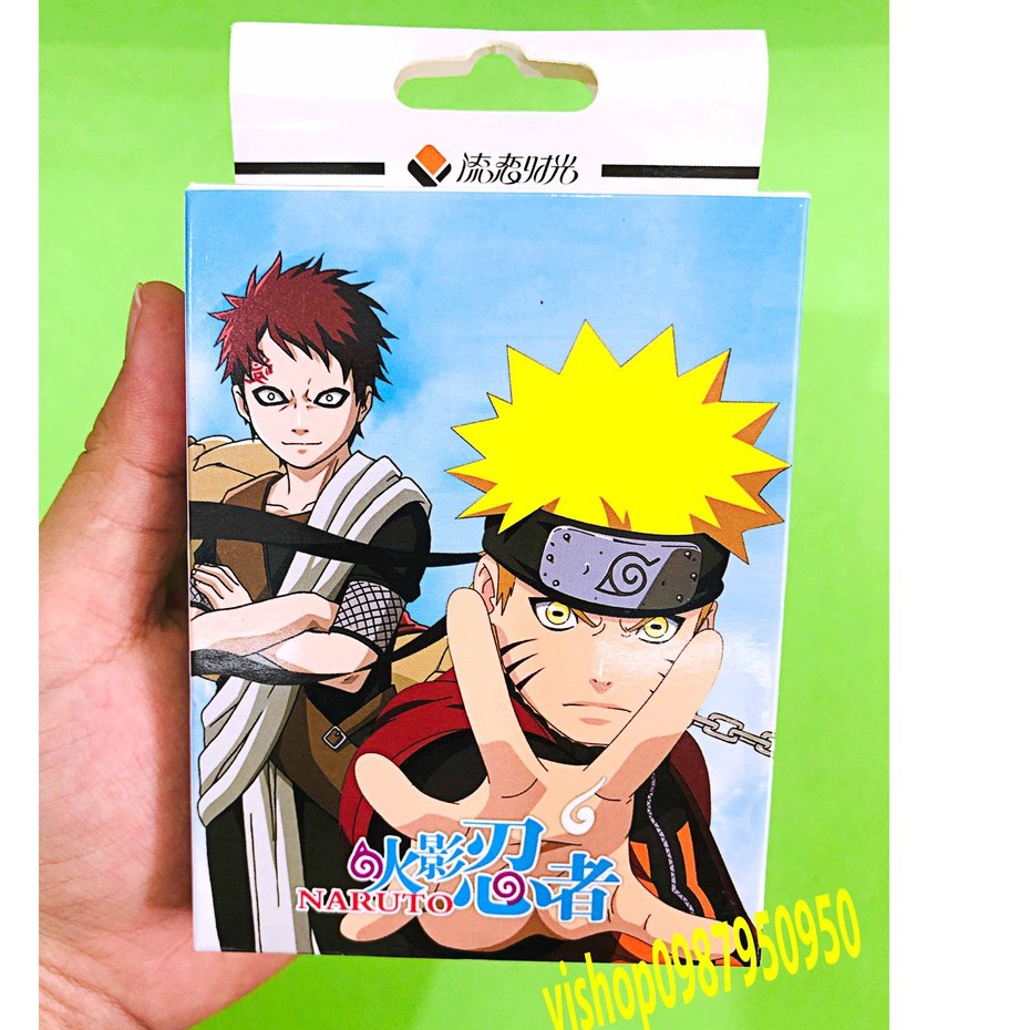 Bộ bài Tây anime NARUTO NARUT0, bộ tú poker đô rê mon 54 lá in hình anime manga dễ thương độc đáo