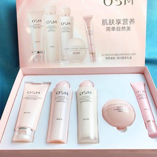 ☾#bộ sản phẩm dưỡng ẩm và hydrat hóa cho da#osm / osm bộ mỹ phẩm chăm sóc da mặt ngọc trai dưỡng ẩm làm trắng cho nam và nữ