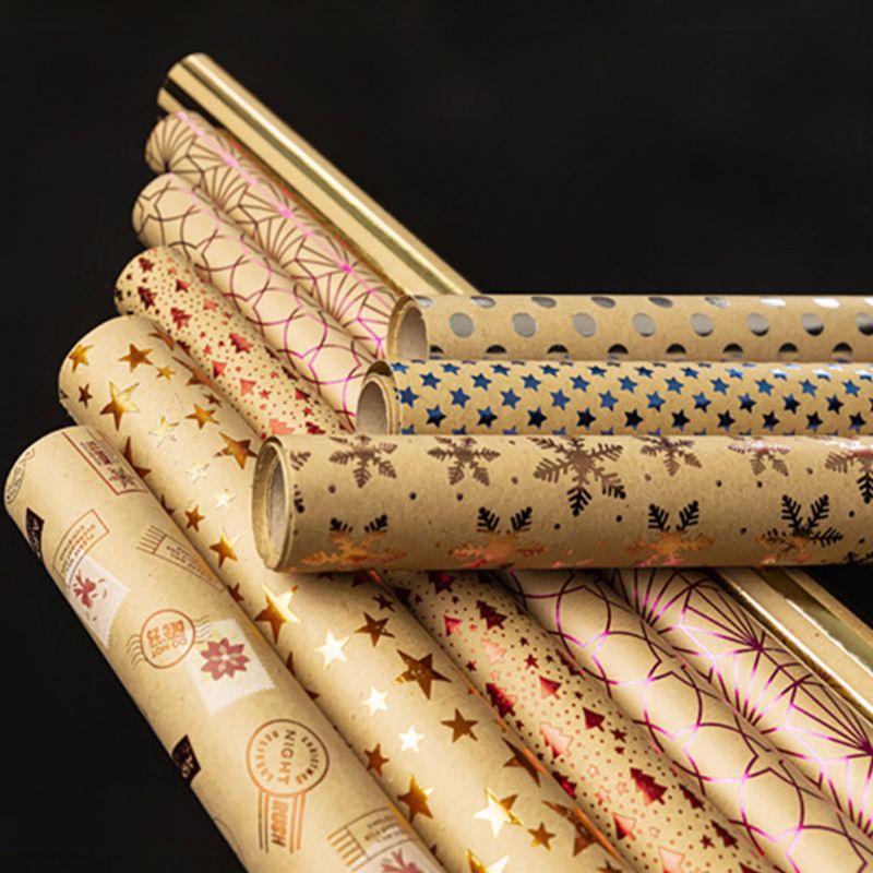 Set 5 Tờ Giấy Gói Quà Giáng Sinh