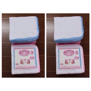 Set 10 khăn sữa kiba 3 lớp/ 4 lớp