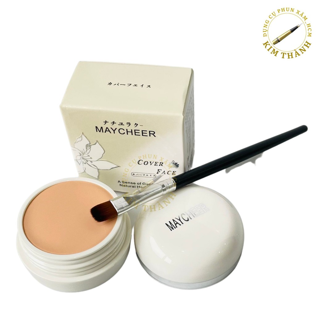 [Bộ]Kem Nền Maycheer+1Cọ Tém Dùng Trong Phun Xăm và Trang Điểm | BigBuy360 - bigbuy360.vn
