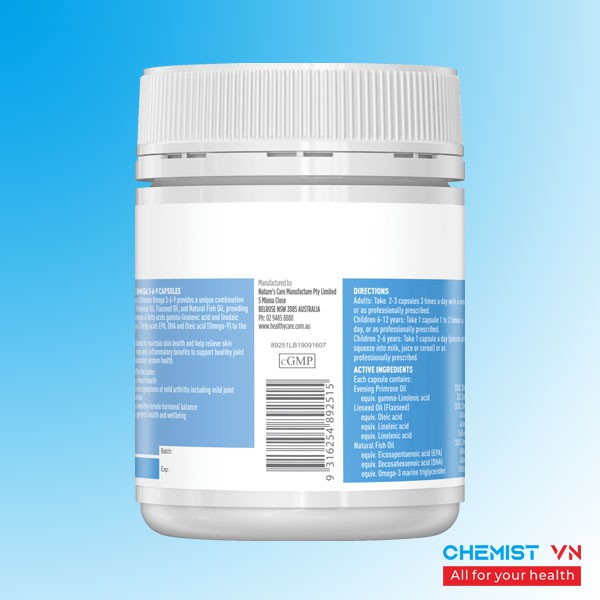 Omega 369 Của Healthy Care Úc 200 Viên (mẫu mới) | BigBuy360 - bigbuy360.vn
