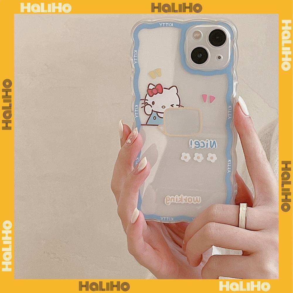 iPhone Case Silicone Soft Case Clear Case Wave Airbag Shockproof Camera Cover Protection Cartoon Cute Compatible For iPhone 11 iPhone 13 Pro Max iPhone 12 Pro Max iPhone 7 Plus xr