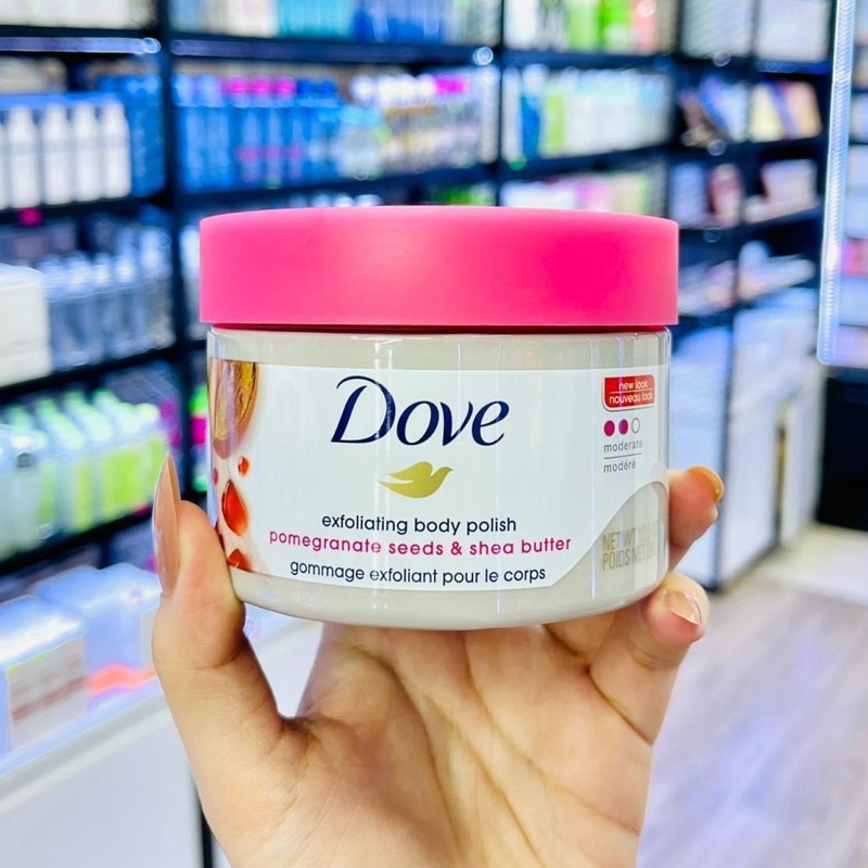 Tẩy da chết Dove bản Mỹ 298gr