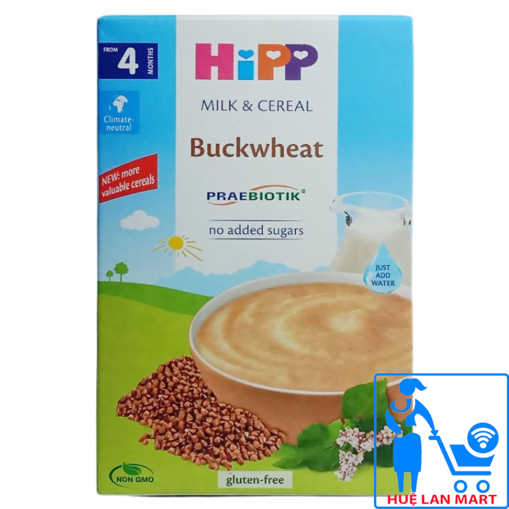 [CHÍNH HÃNG] Bột Ăn Dặm HiPP Buckwheat (Kiều Mạch) Hộp 250g