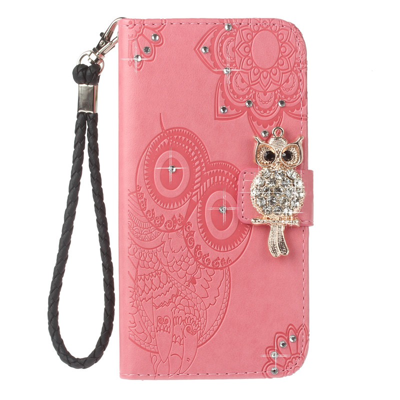 Rhinestone Owl Phone Case For Samsung S9 S9 Plus S8 S8 Plus Leather Phone Cover | BigBuy360 - bigbuy360.vn