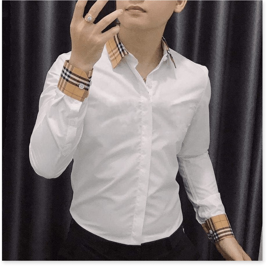 ÁO SƠ MI NAM VÃI LỤA KHÔNG NHĂN,CHẤT LIỆU VÃI THOÁNG MÁT,HỌA TIẾT TRƠN NHƯNG KHÔNG KÉM PHẦN QUAN TRỌNG KHÁNH AN FASHION