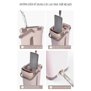 Cây Lau Nhà Tự Vắt 360 Độ – bộ lau nhà đa năng cao cấp