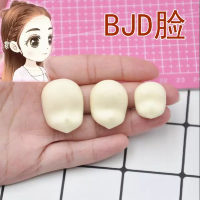 Khuôn silicone mặt búp bê BJD 222