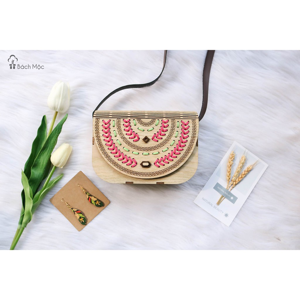 Sỉ - Lẻ Túi gỗ vintage
