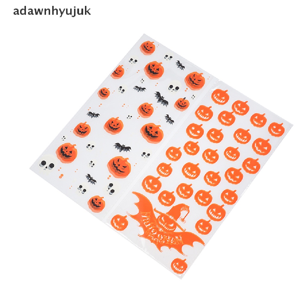 [adawnhyujuk] 50pcs Hallwoeen Pumpkin Skull Candy Bag Halloween Party Decor Gift Bag New [adawnhyujuk]