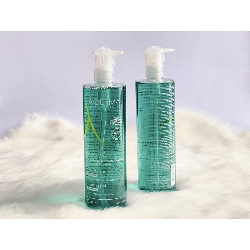 Sữa rửa mặt Aderma PhysAC dầu mụn nhạy cảm