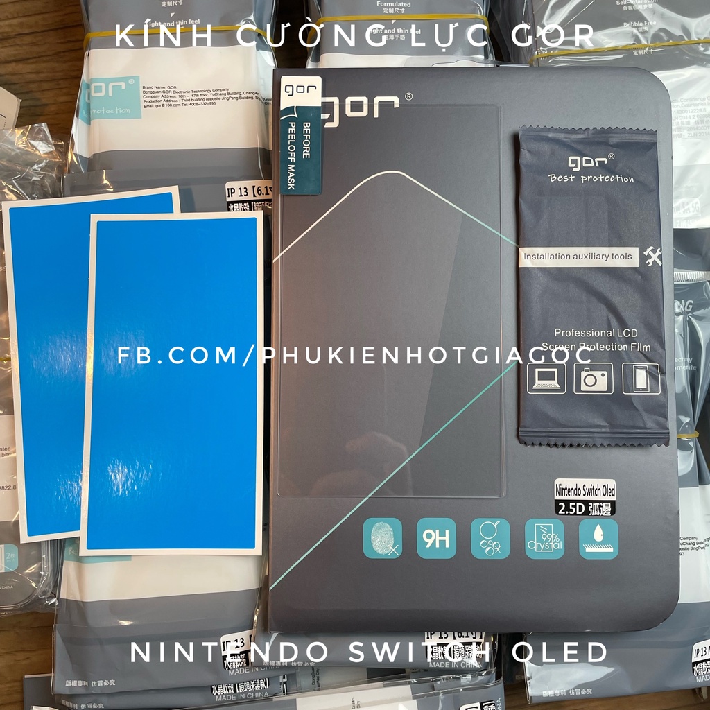 (SẵnVN) Kính cường lực dán màn cao cấp Gor Nintendo Switch Oled 2021