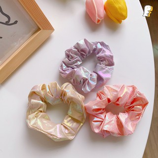 [Hàng có sẵn] Scrunchies thun cột vải dù Hologram