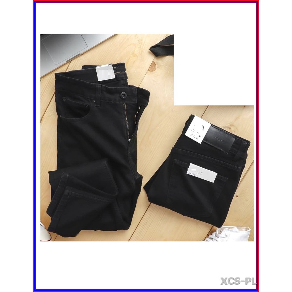Quần jean nam cao cấp ĐEN TRƠN siêu đẹp không xù lông, không ra màu, chất giãn tốt đenTRƠN.82