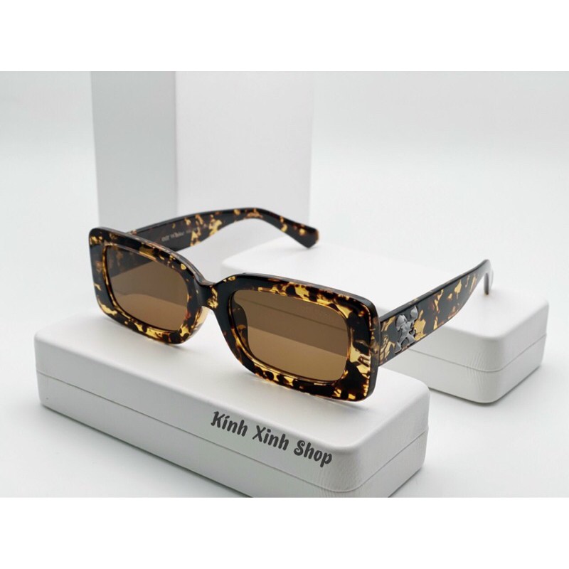 Kính râm Off White Mắt vuông unisex cao cấp - Hàng đẹp