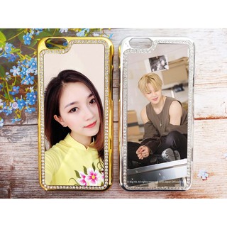 Ốp lưng iPhone 6 / 6s đính đá in hình theo yêu cầu