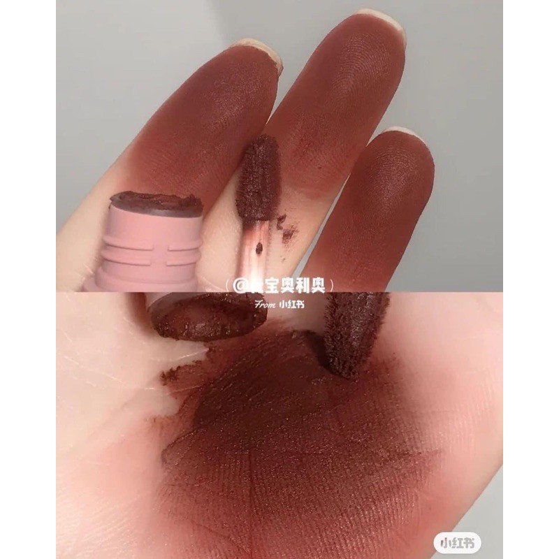 [FREE SHIP] Son Kem lỳ Gogo Nơ Pink 809 Đỏ nâu