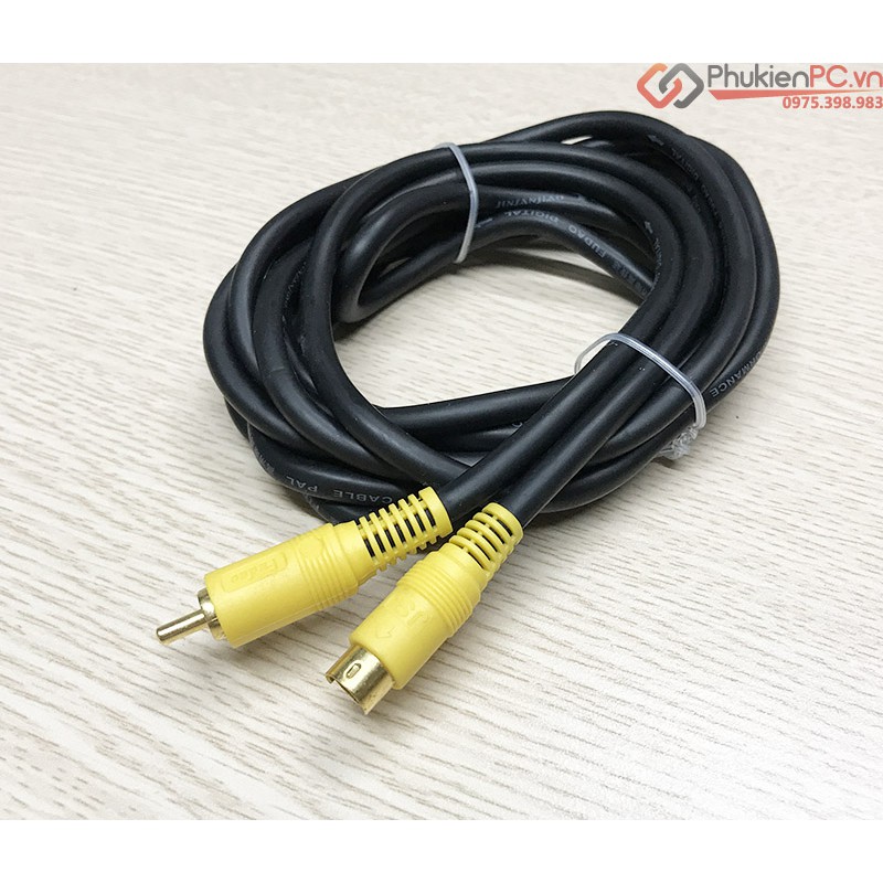 Dây cáp S-Video sang AV RCA 3 mét dùng cho máy siêu âm, nội soi. Cáp chuyển đổi hai chiều AV RCA to Svideo Cable 3M