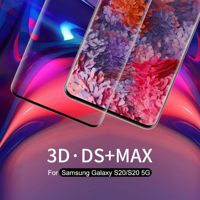 Samsung S20_Kính cường lực Nillkin 3D DS+ Max Full keo toàn màn hình,  đặc trị màn cong ( Chính hãng)