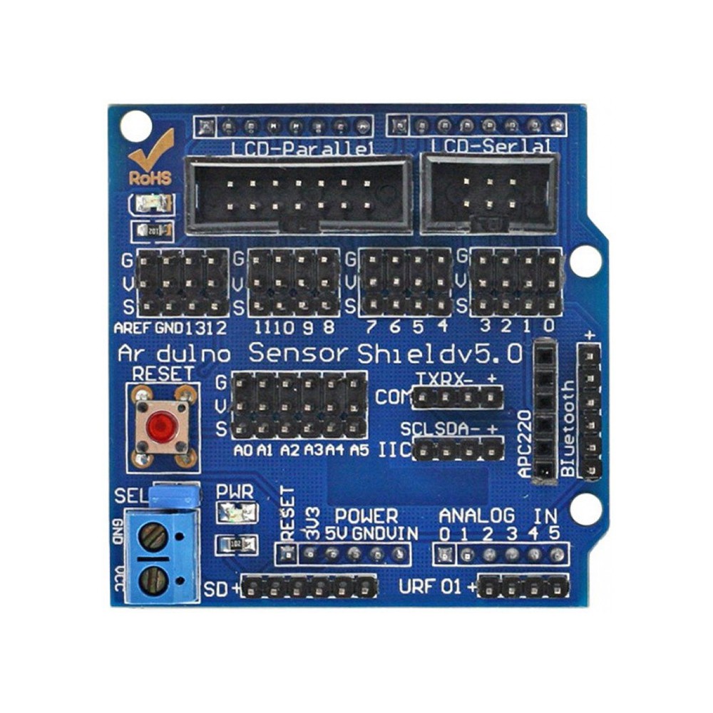 Mạch mở rộng Arduino Sensor Shield dùng cho Uno