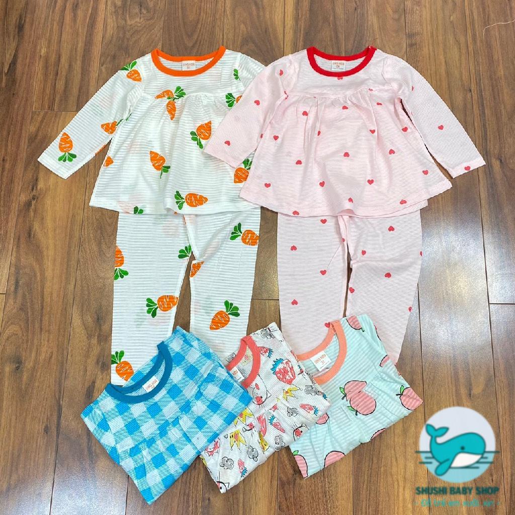 [Có sẵn] [FreeShip] [Ảnh thật] [Giá hủy diệt] Bộ Dài Tay Bé Gái Xuất Dư Gym's Kids Bèo Mặc Nhà Cực Xinh