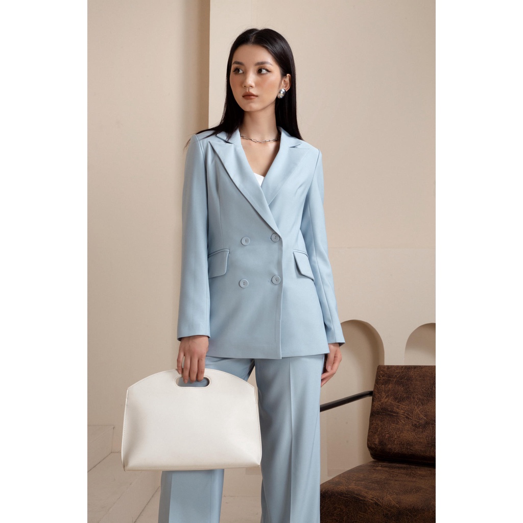 Set vest blazer nữ Julie Maiimer màu xanh | BigBuy360 - bigbuy360.vn
