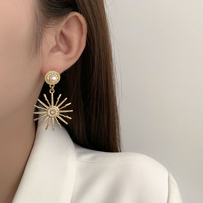 MOCHASHUHoa Tai Dáng Dài Đính Ngọc Trai Thời Trang Cho Nữ