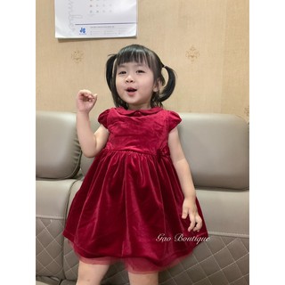 VÁY ĐỎ NHUNG CHO BÉ