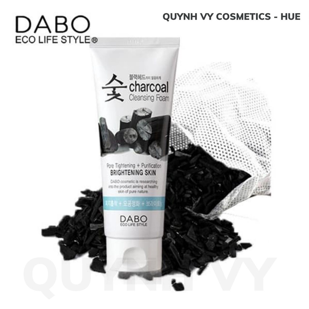 Sữa Rửa Mặt Khử Các Chất Độc Trên Da Dabo Than Hoạt Tính Hàn Quốc - Quynh Vy Cometics Hue