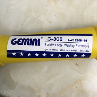 Hộp Que Hàn Inox Không Rỉ Kim Tín 2mm, 2.5mm, 3.2mm Hộp 1kg