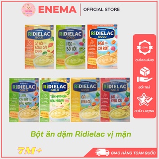 Bột ăn dặm ridielac gold đủ loại hộp giấy vị mặn hộp 200g