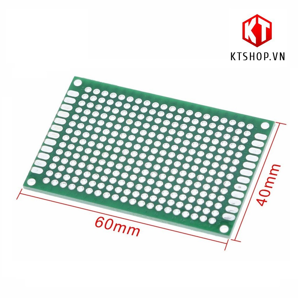 PCB Đục Lỗ 2 Mặt 4*6CM