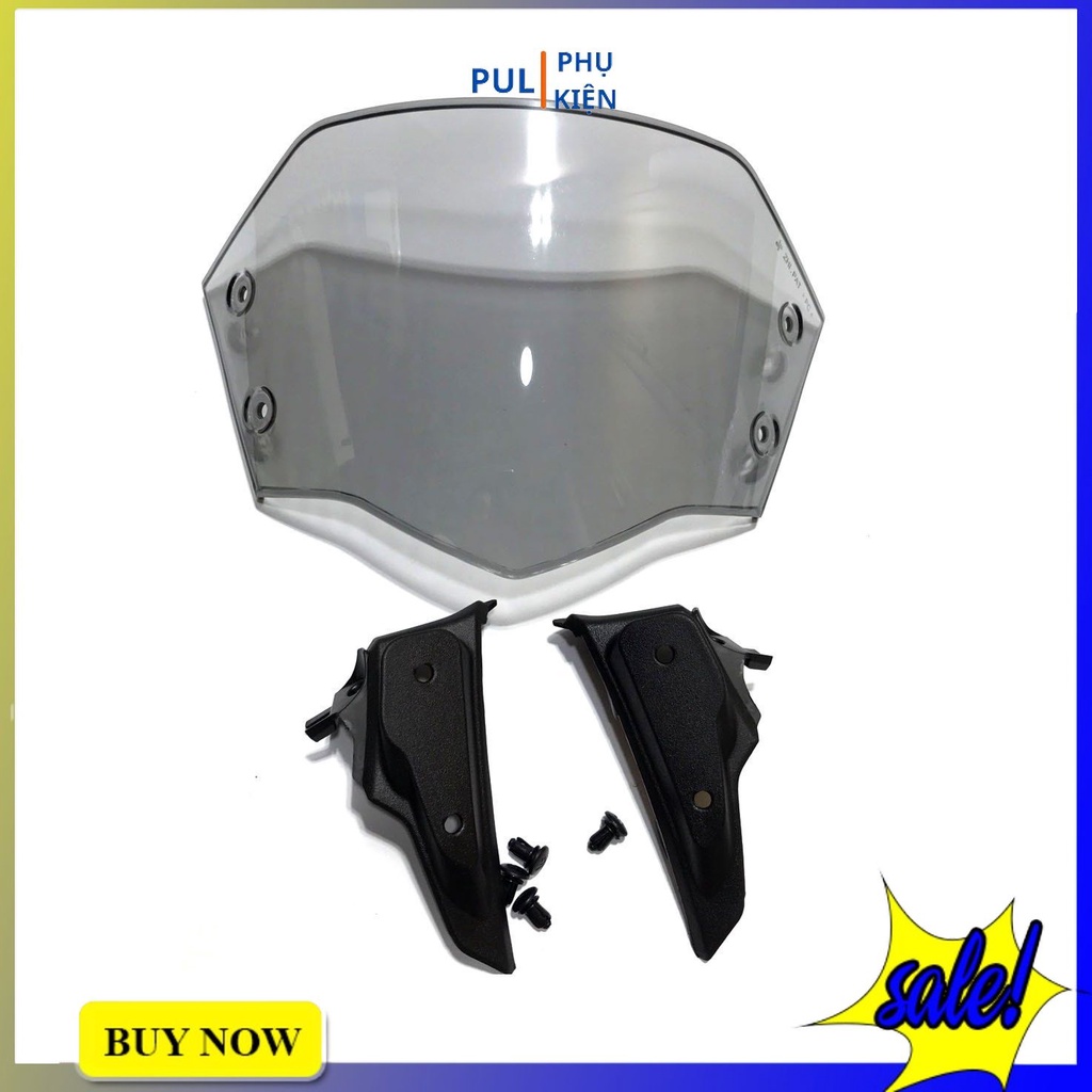 Kính chắn gió SH 300i các đời màu đen khói Zhipat hàng chính hãng trang trí làm đẹp xe