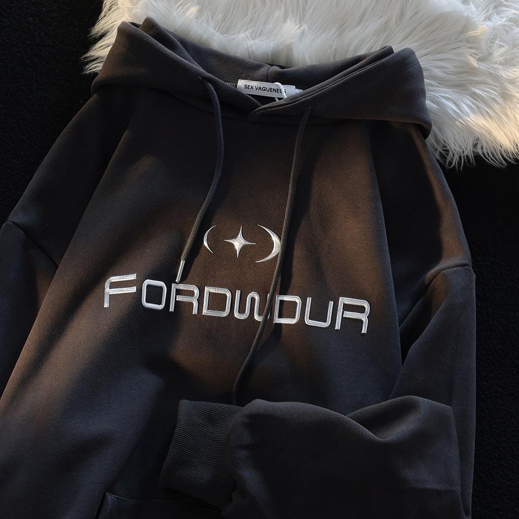 Áo hoodie PEWARN tay dài phong cách đường phố Mỹ thời trang 2022 cho nam và nữ oversize