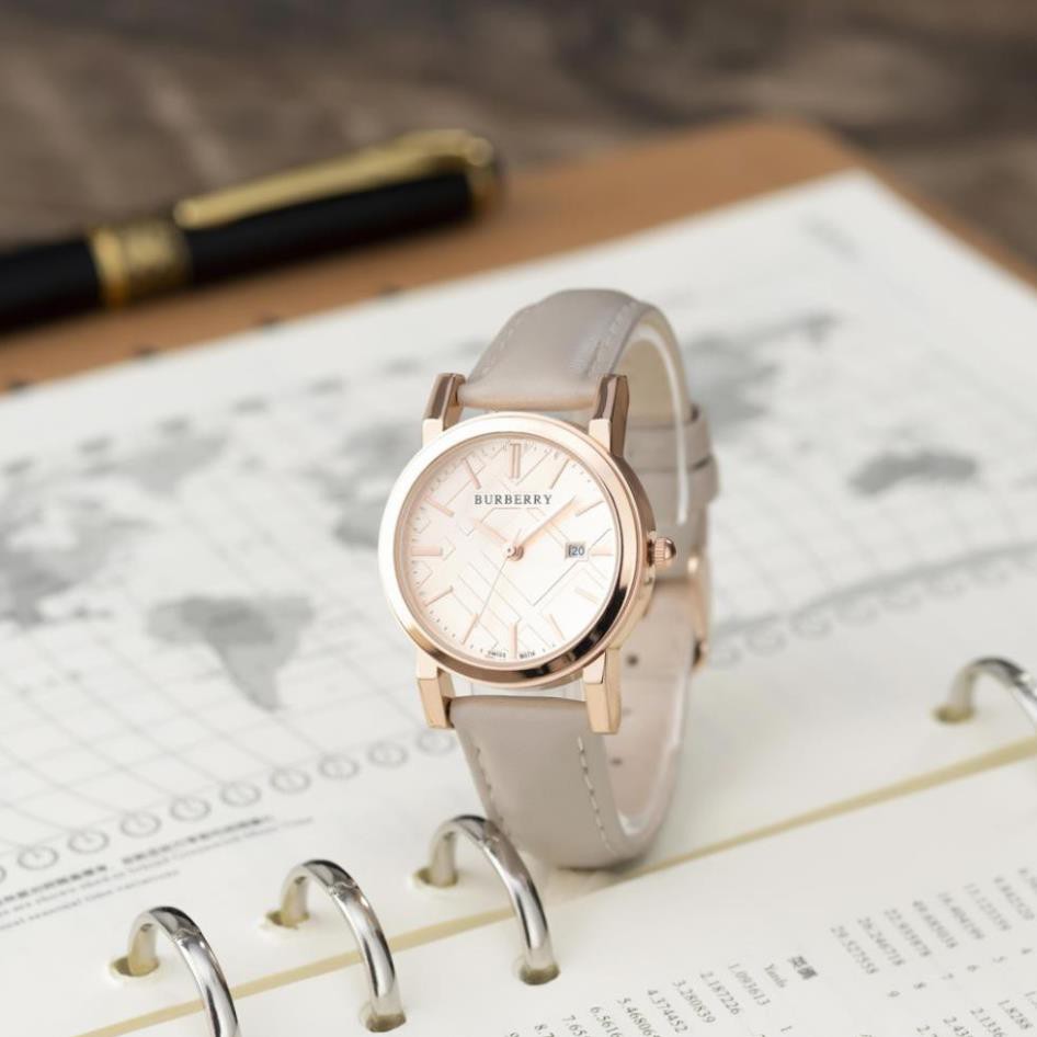 Đồng hồ nữ Burberry máy pin dây cao su cao cấp có bảo hành DHN227 Shop2k