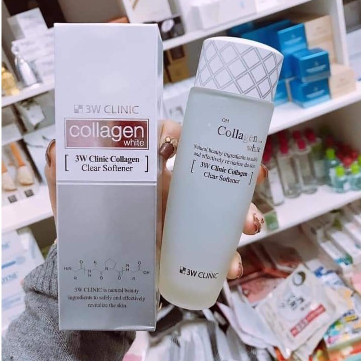 Nước Hoa Hồng Trắng Da 3W Clinic Collagen Clear Softener