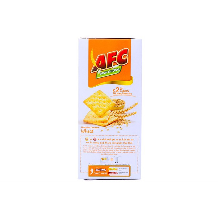 Combo 2 Hộp Bánh cracker AFC vị lúa mì 100g
