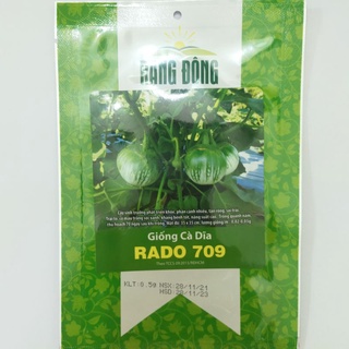 Hạt giống cà dĩa Rado 709 năng suất cao, kháng sâu bệnh tốt, đóng gói 0.5gr