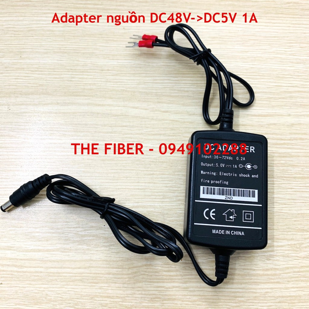 Adapter nguồn DC DC48V -&gt; DC5V 1A